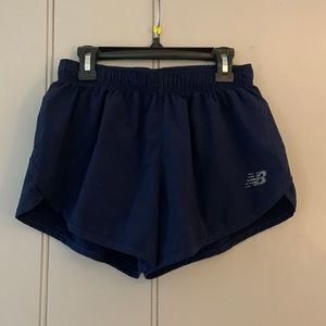 New Balance navy running shorts
